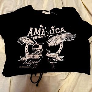 black crop top